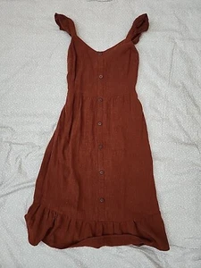 Monteau Los Angeles Sommerkleid Damen Größe S Burnt Color ärmellos L9#20 - Bild 1 von 6