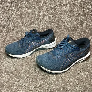 Asics GT-1000 9 1011A770 Mens 10 Running Shoes Blue Lace Up Lightweight Sneakers - Picture 1 of 7