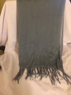 HUGO BOSS UNISEX CHAL DE INVIERNO TEJIDO AZUL/GRIS/BUFANDA ETIQUETA ROJA Foto 1 de 4