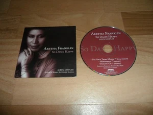 ARETHA FRANKLIN - SO DAMN HAPPY (VERY RARE USA PROMO ALBUM SAMPLER CD) - Picture 1 of 2