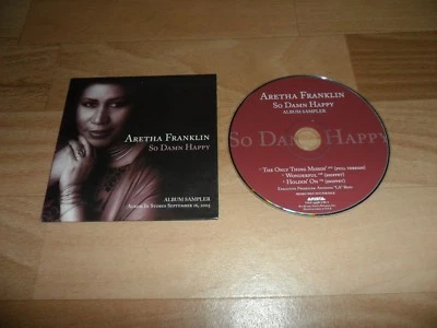ARETHA FRANKLIN - SO DAMN HAPPY (VERY RARE USA PROMO ALBUM SAMPLER CD) - Image 1 of 2