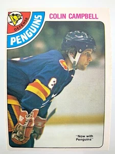 1978-79 Colin Campbell 269 OPC Pittsburgh Penguins O-Pee-Chee Hockey Card 0257M - Picture 1 of 4