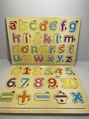 CAROUSEL - Wooden ABC Alphabet Jigsaw Childrens Pictures - TESCO - Image 1 of 4