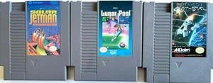 SPACE LOT 3 VINTAGE NES NINTENDO SPIELE ~ SOLAR JETMAN / DESTINATION EARTH / POOL - Bild 1 von 7