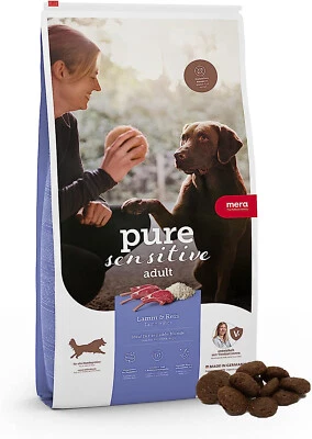 MERA PURE SENSITIVE HUNDE FUTTER HUNDEFUTTER TROCKENFUTTER LAMM & REIS  12,5 Kg - Bild 1 von 4