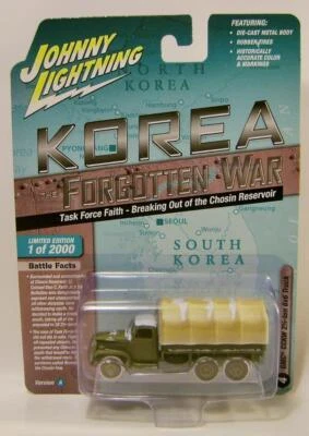 GMC CCKW 2 1/2 TON 6X6 TRUCK KOREA THE FORGOTTEN WAR V/A JOHNNY LIGHTNING 2023 - Image 1 of 2