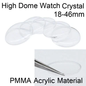 Wholesale 1mm High Dome Retro Pocket Watch Glass 18mm-46mm Acrylic Watch Crystal - Picture 1 of 6