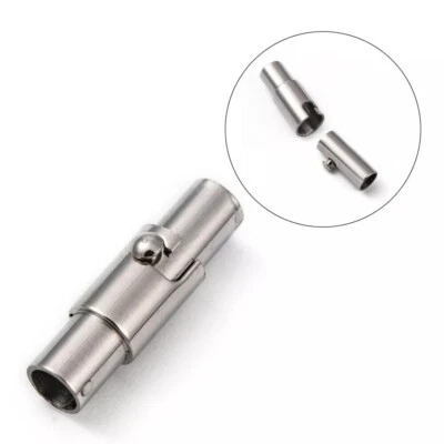 Stainless Steel Closure 3-10mm Magnetic Closures Leather Cord Connector DIY - Image 1 of 4