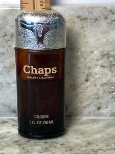 Vintage Chaps Ralph Lauren Cologne 1 Oz Bottle Over Half Full - Picture 1 of 8