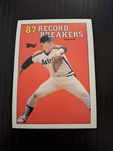 1987 Nolan Ryan Topps #6 Error Record Breakers Baseballkarte EXC/NM - Bild 1 von 2