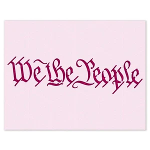 We The People Stencil – 2nd Amendment, Patriotic, USA, Constitution, Freedom Art - Picture 1 of 6