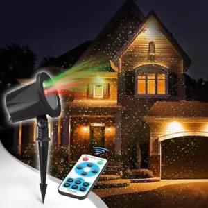Waterproof Outdoor Christmas Lights Laser Snowflake Light Projector - Picture 1 of 10