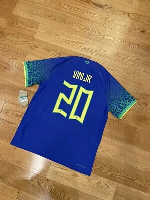 Auténtica camiseta visitante Nike Brasil VINI JR🇧🇷 2022/23 (Talla XL) Foto 1 de 4