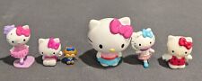 Hello Kitty Mini Figures Mixed Lot of 6 Sanrio PVC Plastic - Squinkie, Mega Blox