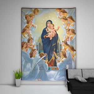 Póster Virgin Mary Tapiz Arte Sofá Colgante Pared Mesa Cama - Imagen 1 de 9