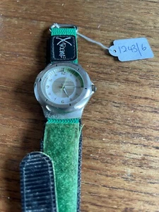 Boys TERRAIN Outdoor Brushed SS Watch with Green Canvas Straps W1243/6 - Picture 1 of 1