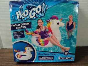 Bestway H2O Go Fantasy unicorn Swim Tube 43" x 31.5"x28" Pool Toy New In Box - Picture 1 of 2