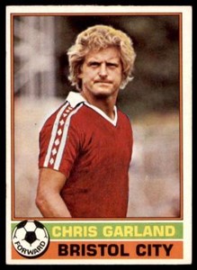 Topps Football Red 1977 (B1) Chris Garland Bristol City No. 313