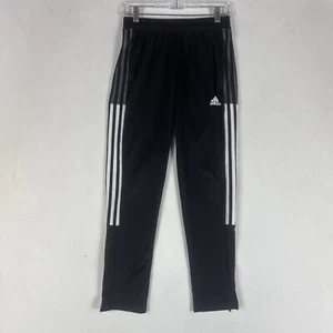 Adidas Aeroready Classic Track Pants Kids Medium Youth 11/12 Side Leg Zip Pocket - Picture 1 of 16