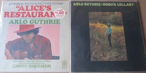 Arlo Guthrie - Hobo's Lullabye Orig 1972 lp w/gatefold cover + Alices Restaurant - Picture 1 of 4