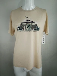 Smartwool Men River Van Graphic Short Sleeve Tee Almond Medium 02370-L31 - Picture 1 of 10