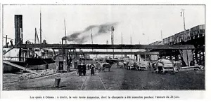 1905 -- RUSSIE LES QUAIS A ODESSA VOIE FERREE SUSPENDUE 3L762 - Bild 1 von 1
