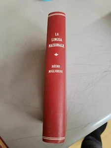 la lingua nazionale Bruno Migliorini  CASE BOUND Hc 1949 VGC Italian  - Bild 1 von 9