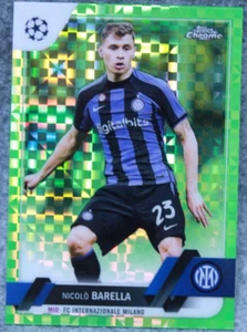 2022-23 Topps Cromo UEFA UCC Nicolo Barella/399 Verde Xfractor #23 - Imagen 1 de 2