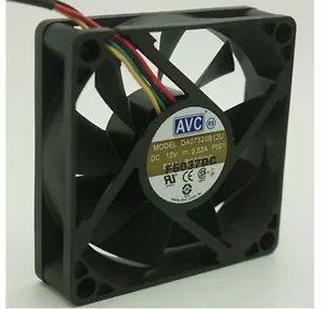 NEW AVC DA07520B12U Fan 12V 0.52A 70*70*20MM 4wire 4pin - Picture 1 of 1