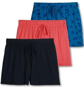 3 Pack: Women’s Plus Size Soft Pajama Boxer Sleep Lounge Shorts PJ Bottoms El... - Picture 1 of 6