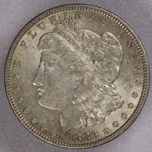 1886 1 Dollar Morgan Silberdollar - AU - Bild 1 von 2