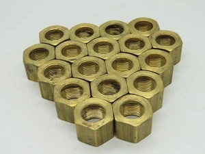 Generic Brass Compression Nut 1/2" Tube x 5/8" Width Lot of 18 USED - Picture 1 of 2
