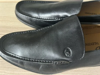 Giovanni Valentino Black Loafers Shoes  Size 9 US  Leather - Image 1 of 4