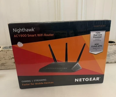 NETGEAR Nighthawk AC1900 Smart WiFi Router R6900 Dual-Core R6900-100NAS Sealed - Image 1 of 4