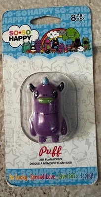 Sandisk's SoSo Happy USB 2.0 Flash Drive, 8GB (New Sealed) - Image 1 of 2