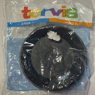 Tapa de viaje Tervis 24 oz negra tapa de repuesto para vasos aislados nueva con etiquetas Foto 1 de 3
