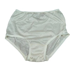 Carole Damen-Höschen elfenbeinfarben halbtransparent Nylon halbdurchsichtig Größe 7 - Bild 1 von 4