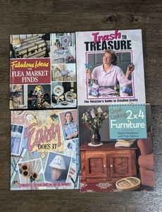 4 Vtg Craft Books Trash To Treasure 2×4 Furniture Easy Does It Fabulous Ideas .. - Picture 1 of 7