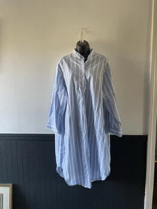J. Peterman Woman’s Striped Nightgown M X1 New ? - Picture 1 of 7
