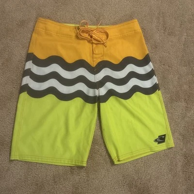 Мужские шорты O'Neil Jordy Freak Board 30 лайм гр/оранжевые плавки функциональные - Изображение 1 из 4