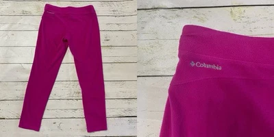 Columbia Youth Girls Large 14/16 Pink Fleece Thermal Layer Pants Kids Warm Soft - Image 1 of 4