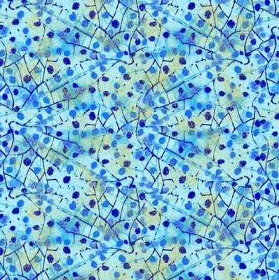 Timeless Treasures Escapade Blue Mosaic Cotton Quilt Fabric by the Yard - Image 1 of 4