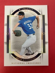 2024 National Treasures Platinum #56 Jacob Misiorowski 06/10 Milwaukee Brewers - Picture 1 of 1