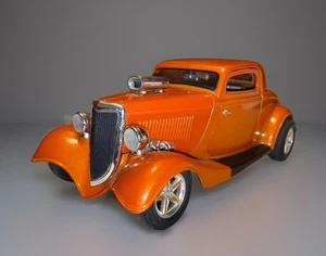 ERTL American Muscle '34 Ford High Tech Street Rod 1:18 Orange Diecast Car-Loose - Picture 1 of 12