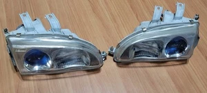 DENJI HEADLIGHTS PROJECTOR DJ-HD767 Honda civic 92-95 eg4 Used Eg - Picture 1 of 13