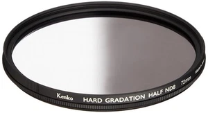 KENKO ND Filter Hard Gradation Half ND8 72mm For Light intensity control - Picture 1 of 7