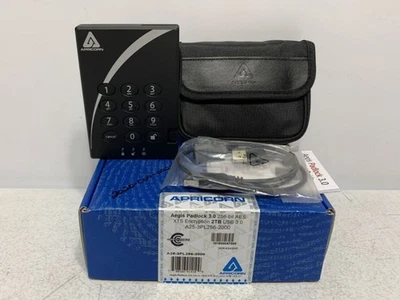 Disco duro Apricorn A25-3PL256-2000 2 TB USB 3.0 256 bits AES Foto 1 de 4
