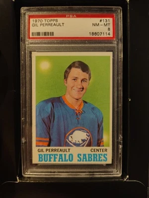 1970 TOPPS #131 GIL PERREAULT PSA 8 - Image 1 of 4