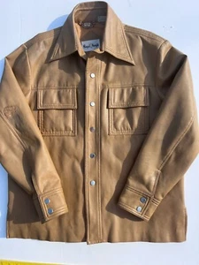 Vintage 70’s Royal Knight Mens Vinyl Jacket Size 42 Large L See Flaw R Sleeve - Picture 1 of 19