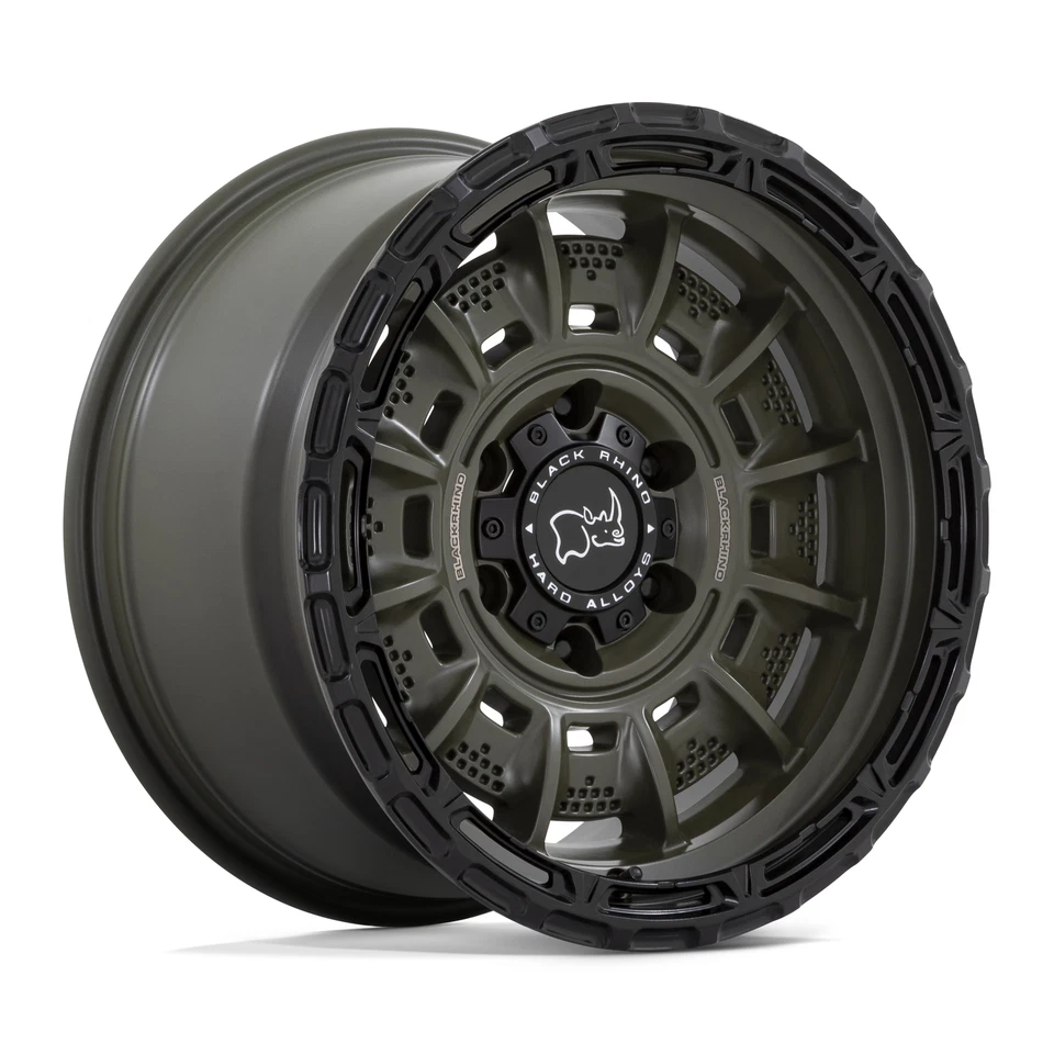 20 Inch Wheel Rim Chevy Silverado 1500 GMC Sierra Black Rhino 20x10 -18mm 6 Lug - Image 1 of 1